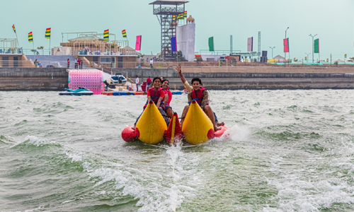 Water Sports at Hanuwantiya Island (Jal Mahotsav)