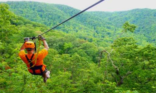 Zip Lining at Kerwa Dam, Bhopal